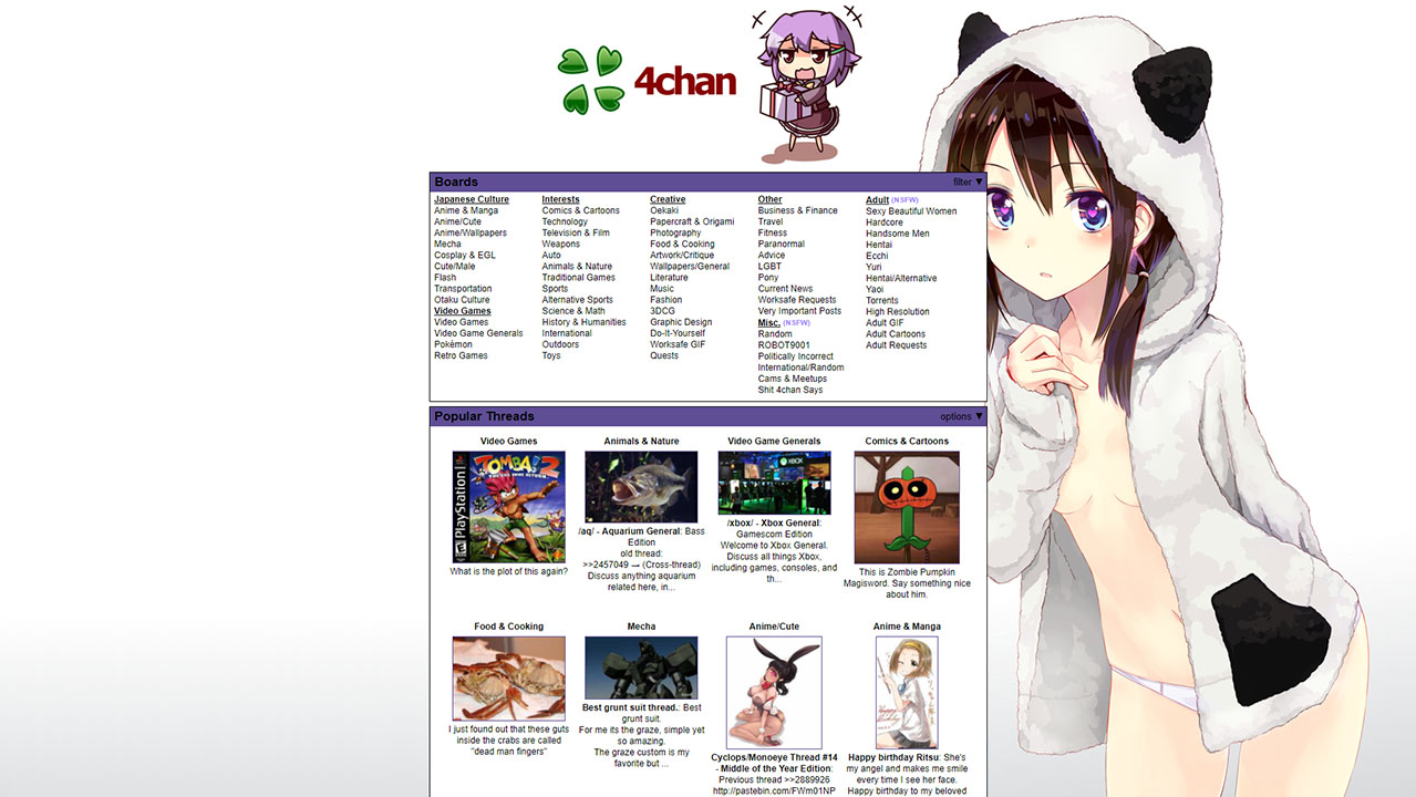 4chan anime theme