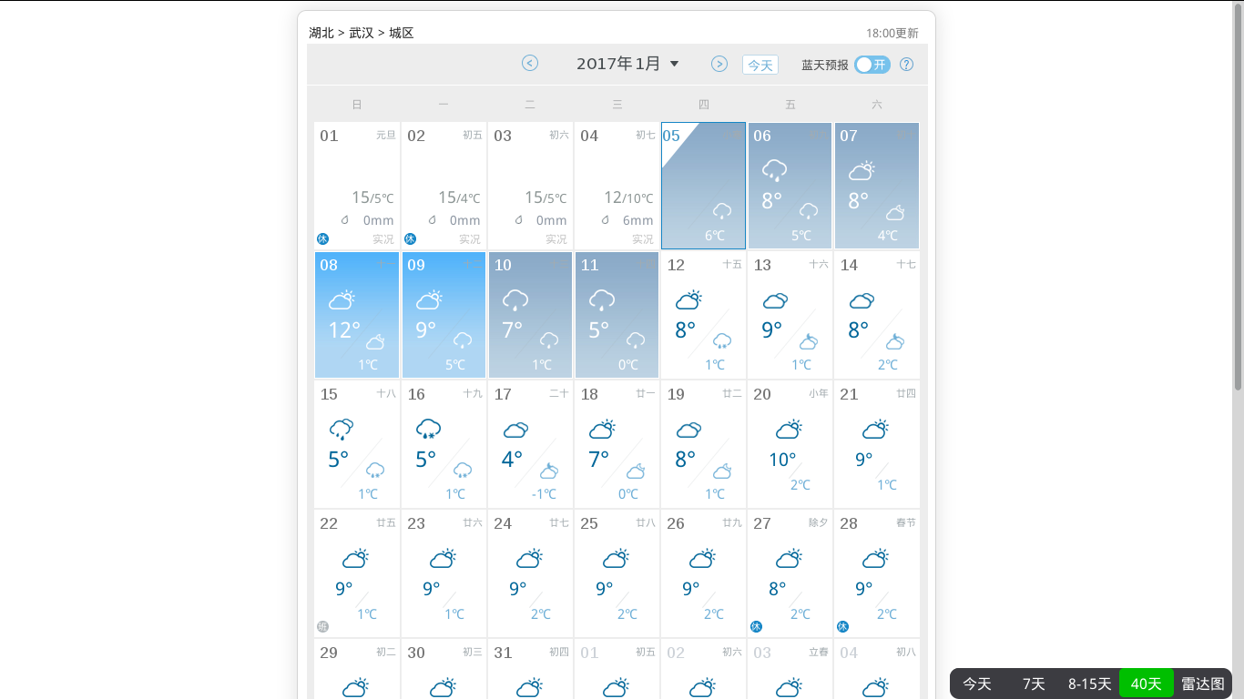 中国天气网 http://www.weather.com.cn 详情页面：简洁和美化
