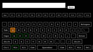 Keyboard Tester Dark