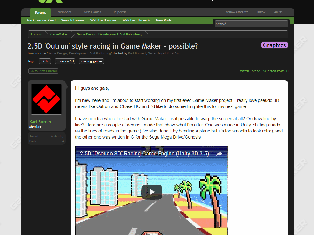 Fixed-width light theme for forum.yoyogames.com