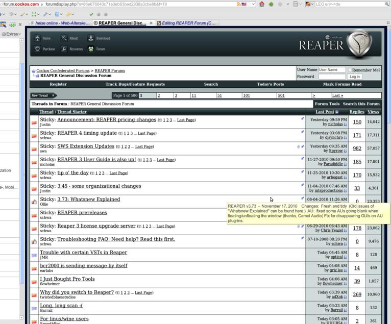 REAPER Forum (Cockos.com) - Full Width