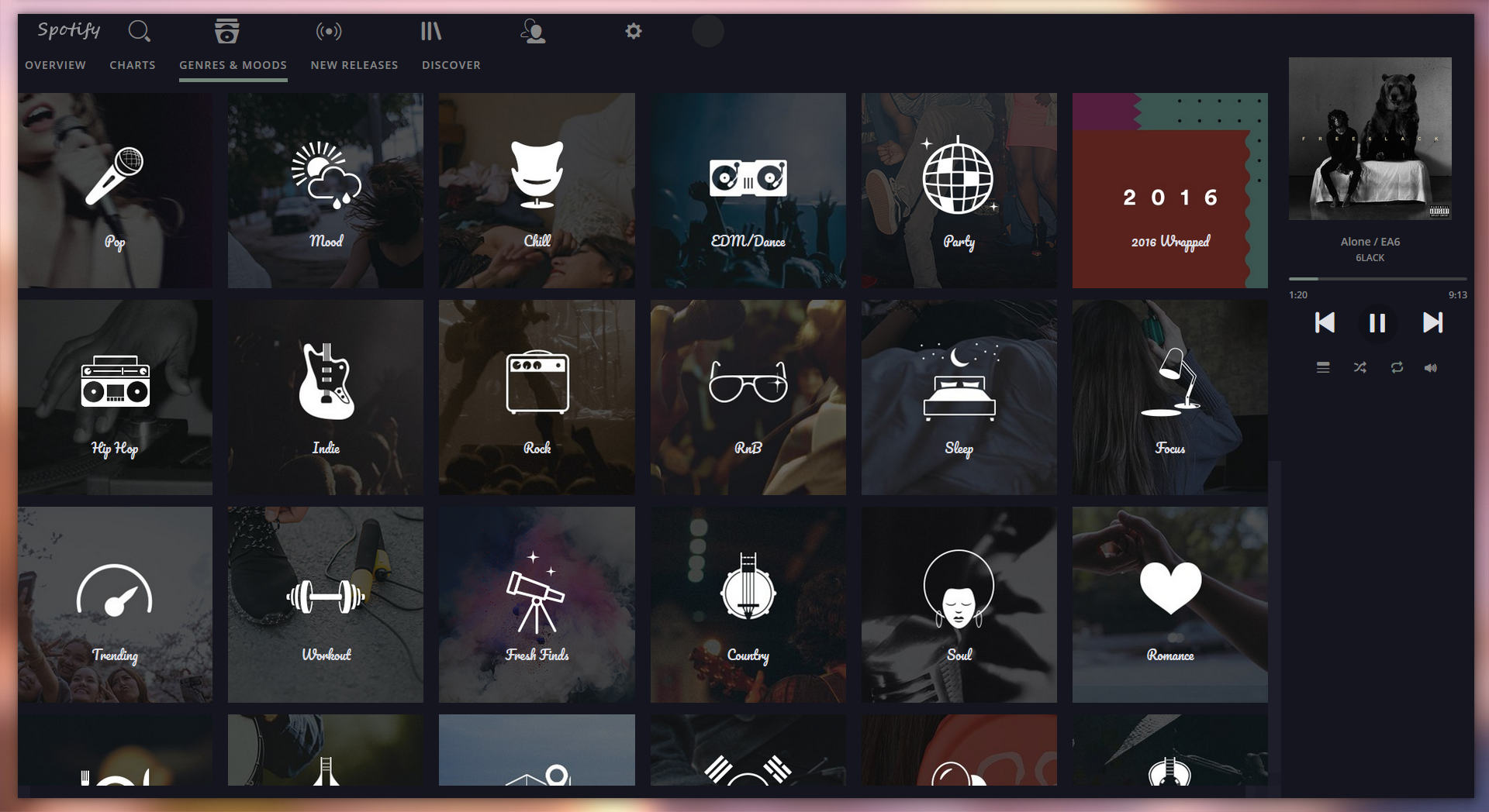 Nocturnal  Spotify Theme.