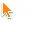 Halfway Electric Orange (tumblr cursor)