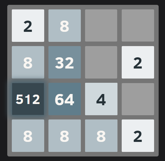 2048 Dark Material Design