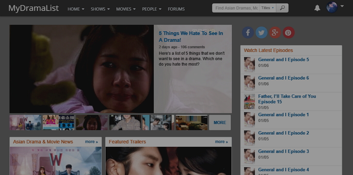 MyDramaList.com - Lower Brightness