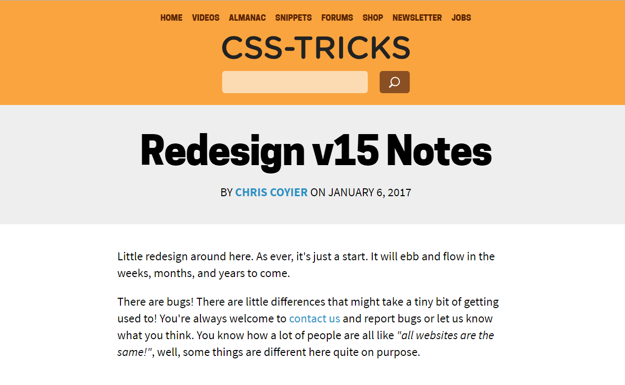 CSS Tricks 2017 Fixes