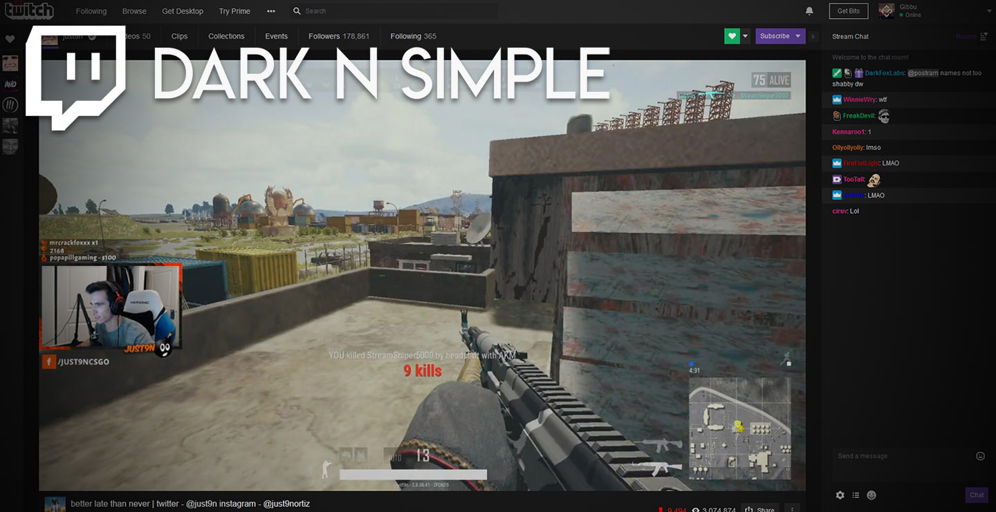 Twitch - Dark n Simple