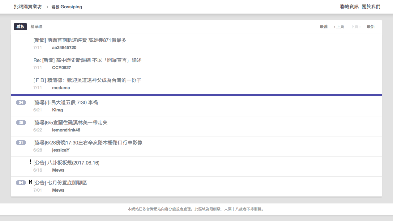 v2ex skin for ptt