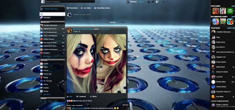 Facebook Dark Theme Animated