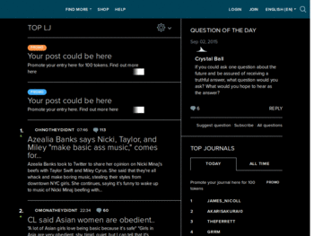 LiveJournal - Optimized, Black and Green mod 2016