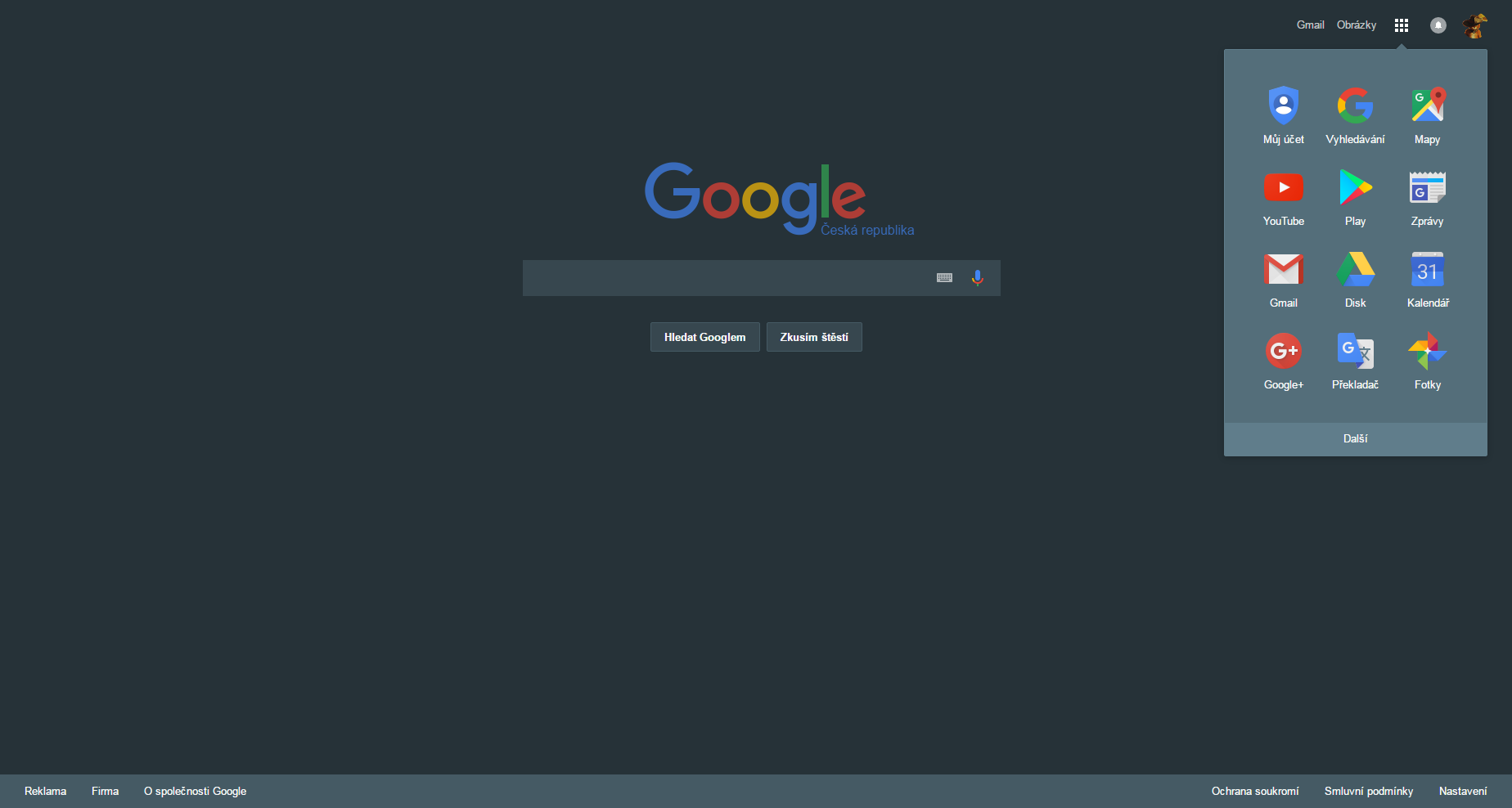 Dark Comfort for Google