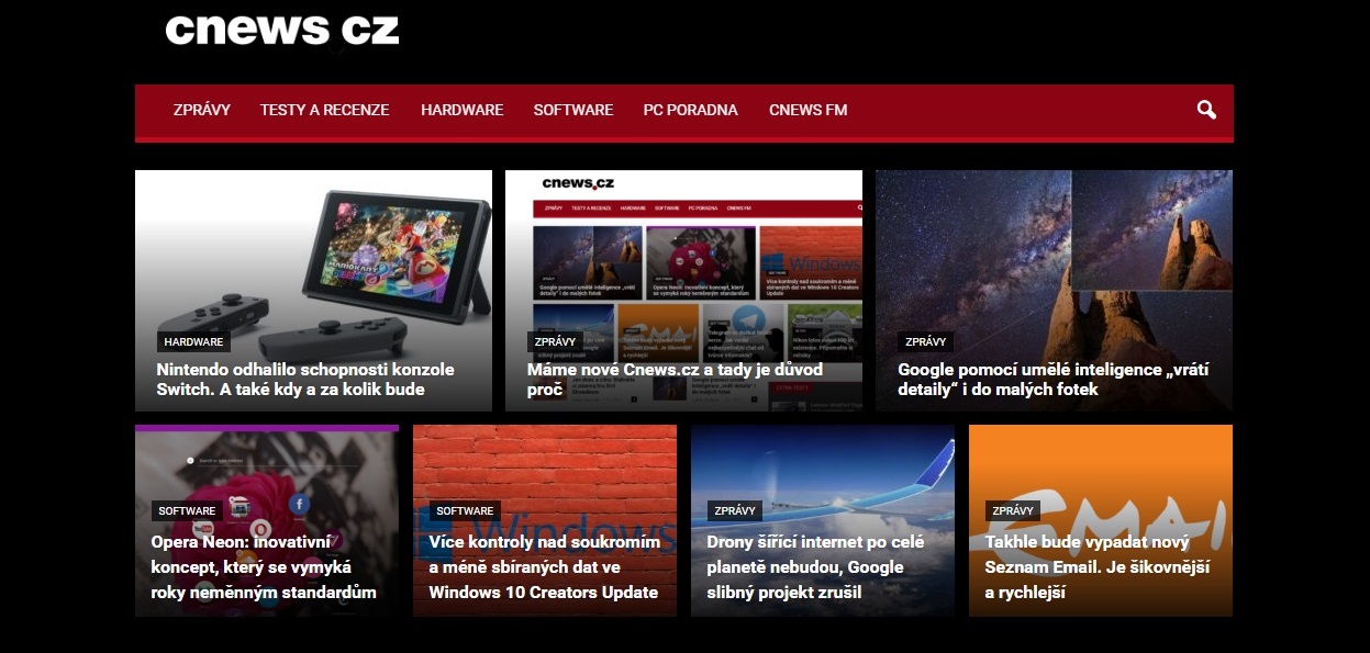 Cnews.cz 2017 dark
