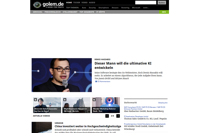 golem.de ohne störende Elemente
