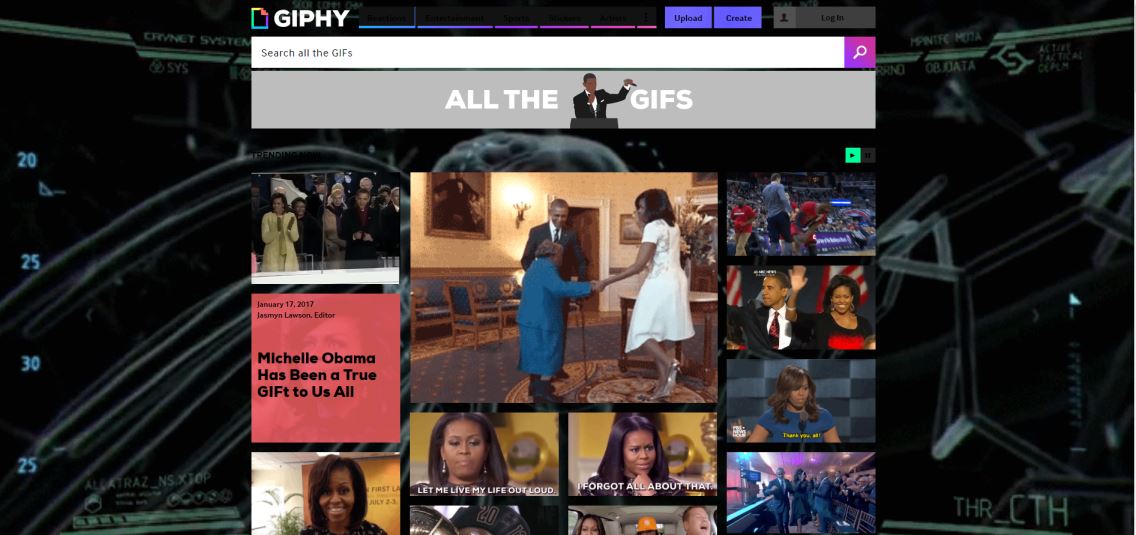 Giphy.com animated Theme