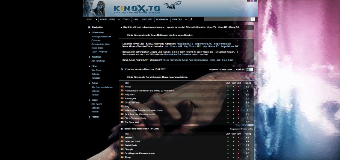 Kinox.to animated theme