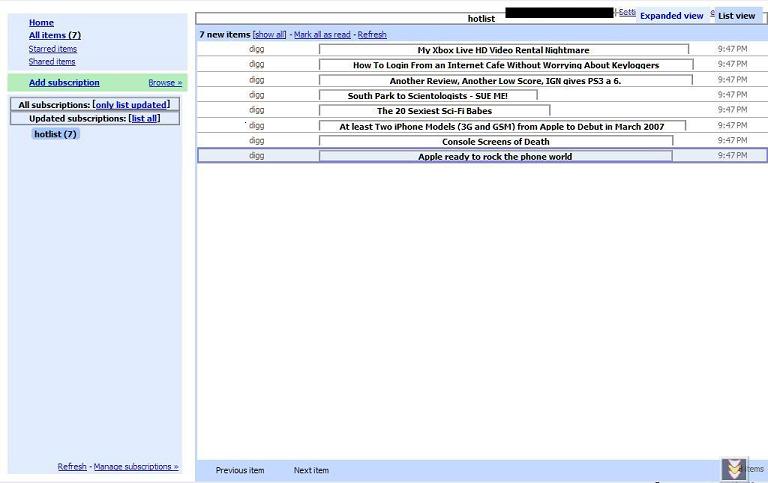 Google Reader w/ FF's Quirks mode