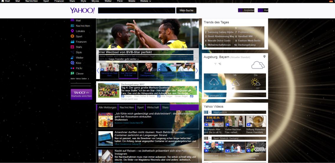 Yahoo - Planet animated Theme