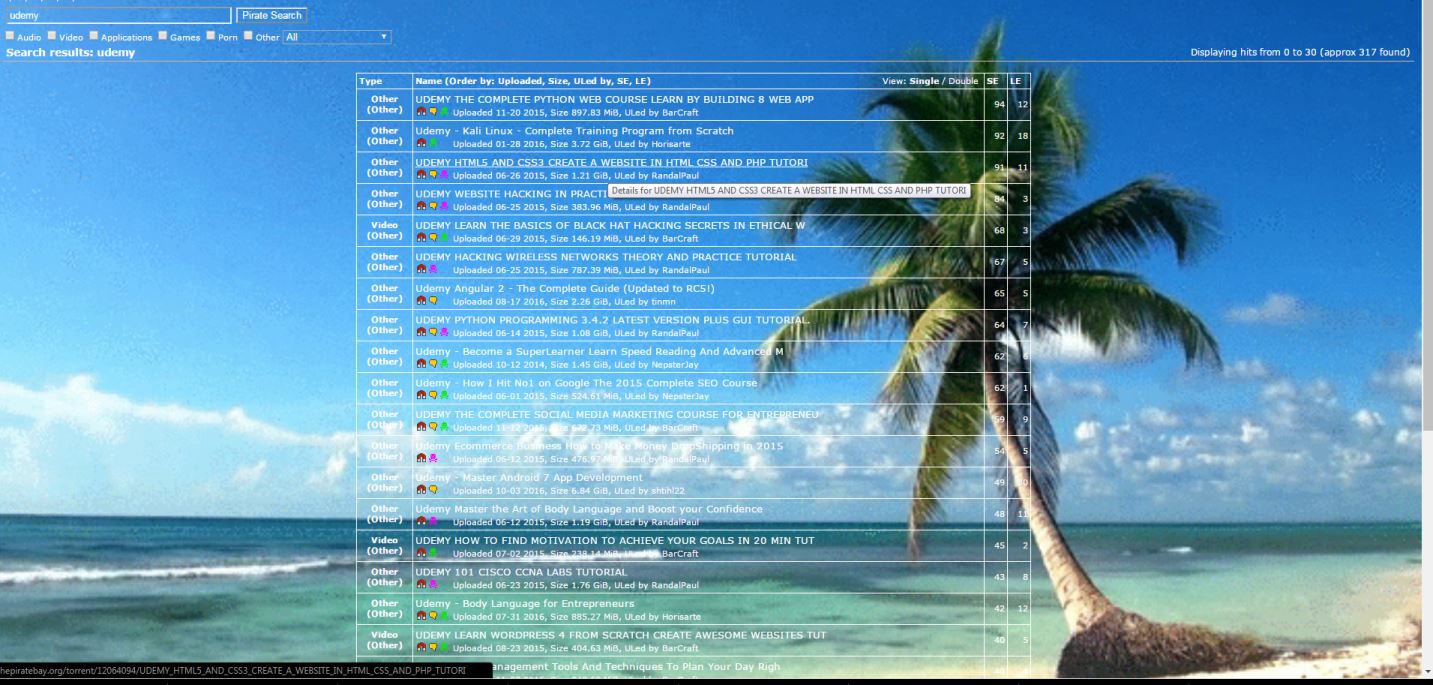 Torrent sites fixed -updated and animated
