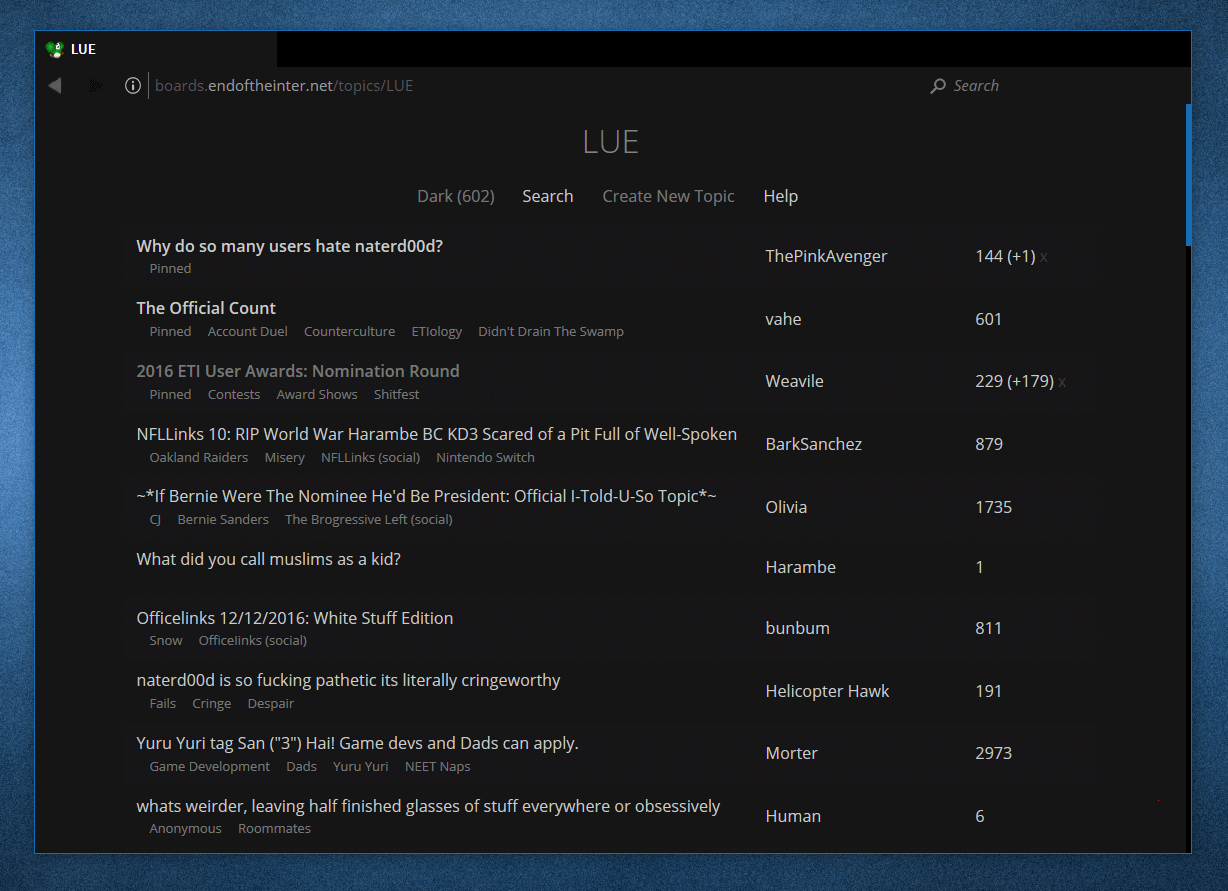 LUElinks: Darkspaced