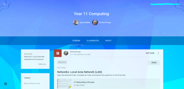 VK - Clean Blue Geometric Theme