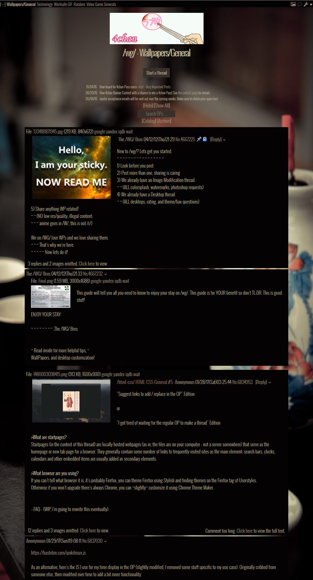 4chan Portrait Theme