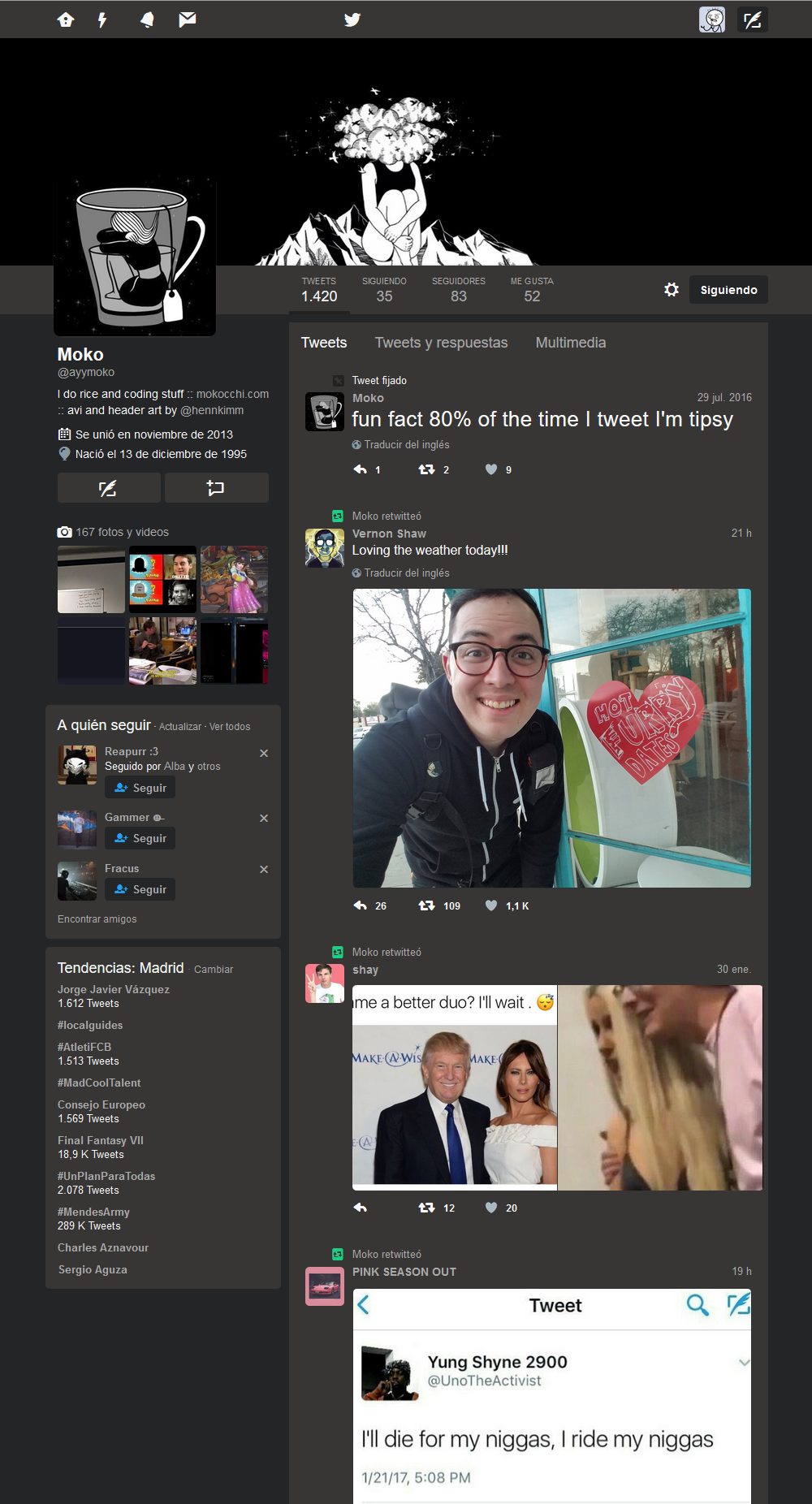 Custom Moko's Twitter Theme