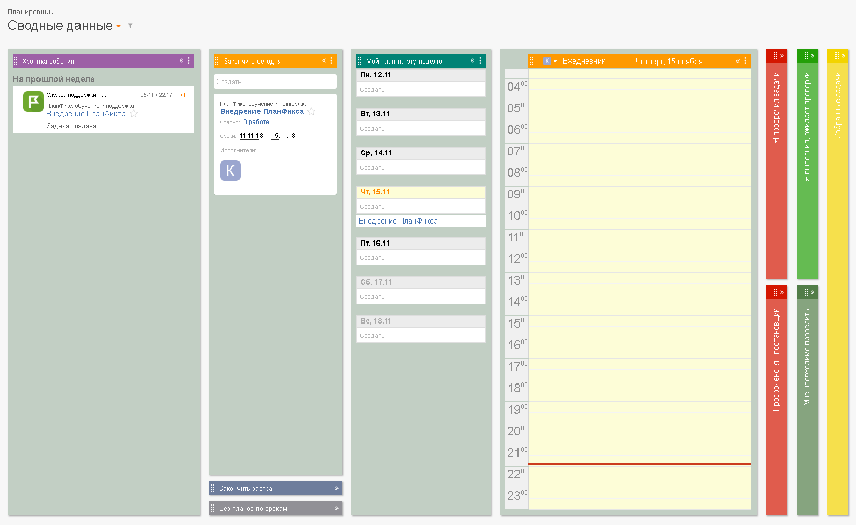 ПланФикс - Тонированный Планировщик (by Kirr)