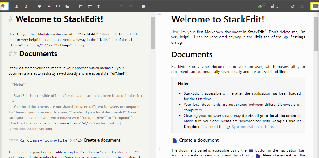 StackEdit Scroll Synchronize Adjustment