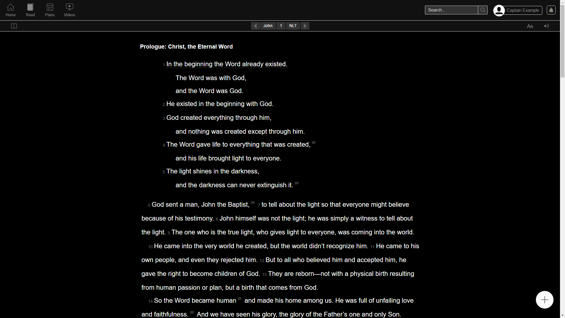 Bible.com Dark Theme