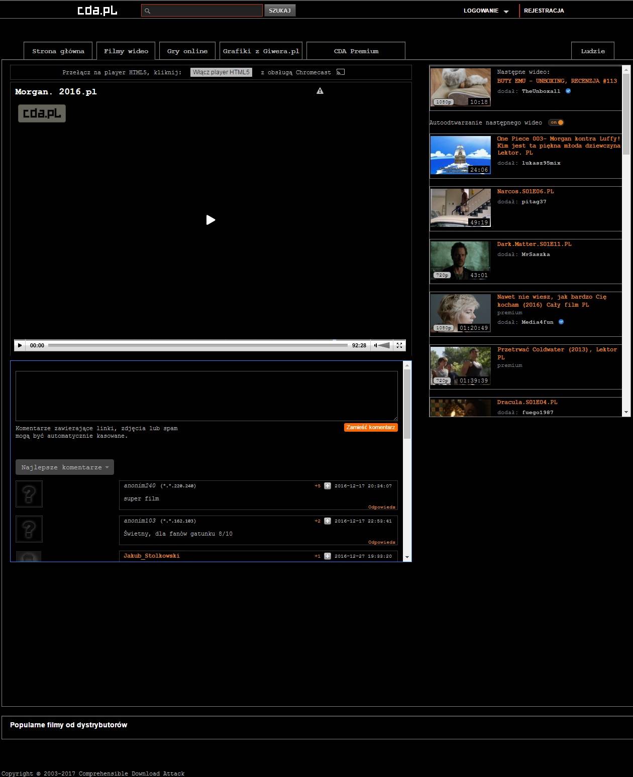 CDA.PL cda black/grey style