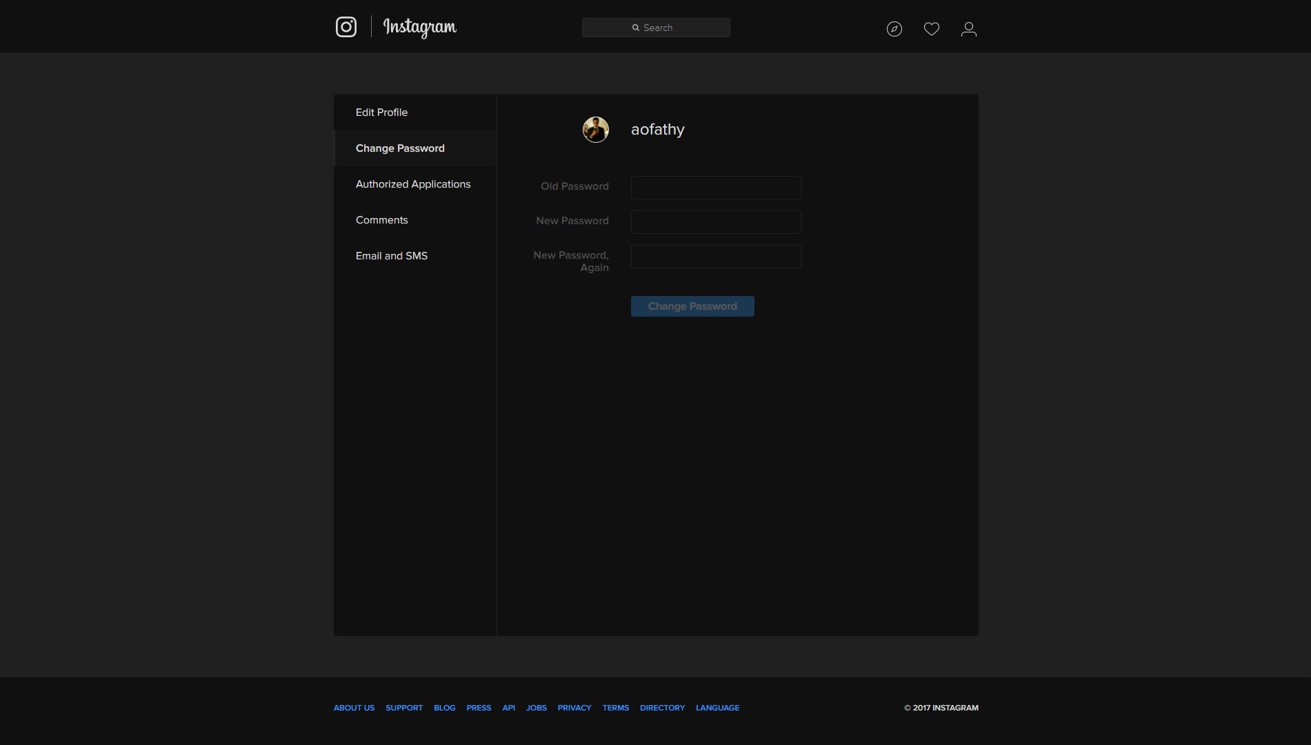 Instagram Complete Dark Theme v1.0 [24/01/2017]