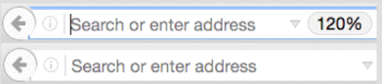 Hide URL Bar Zoom Reset Button