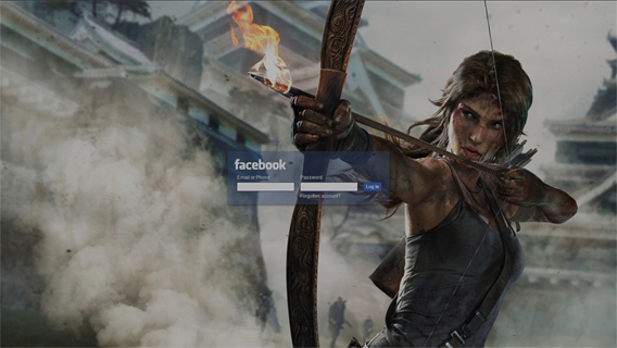 Tomb Raider Facebook (UHD Login Theme)