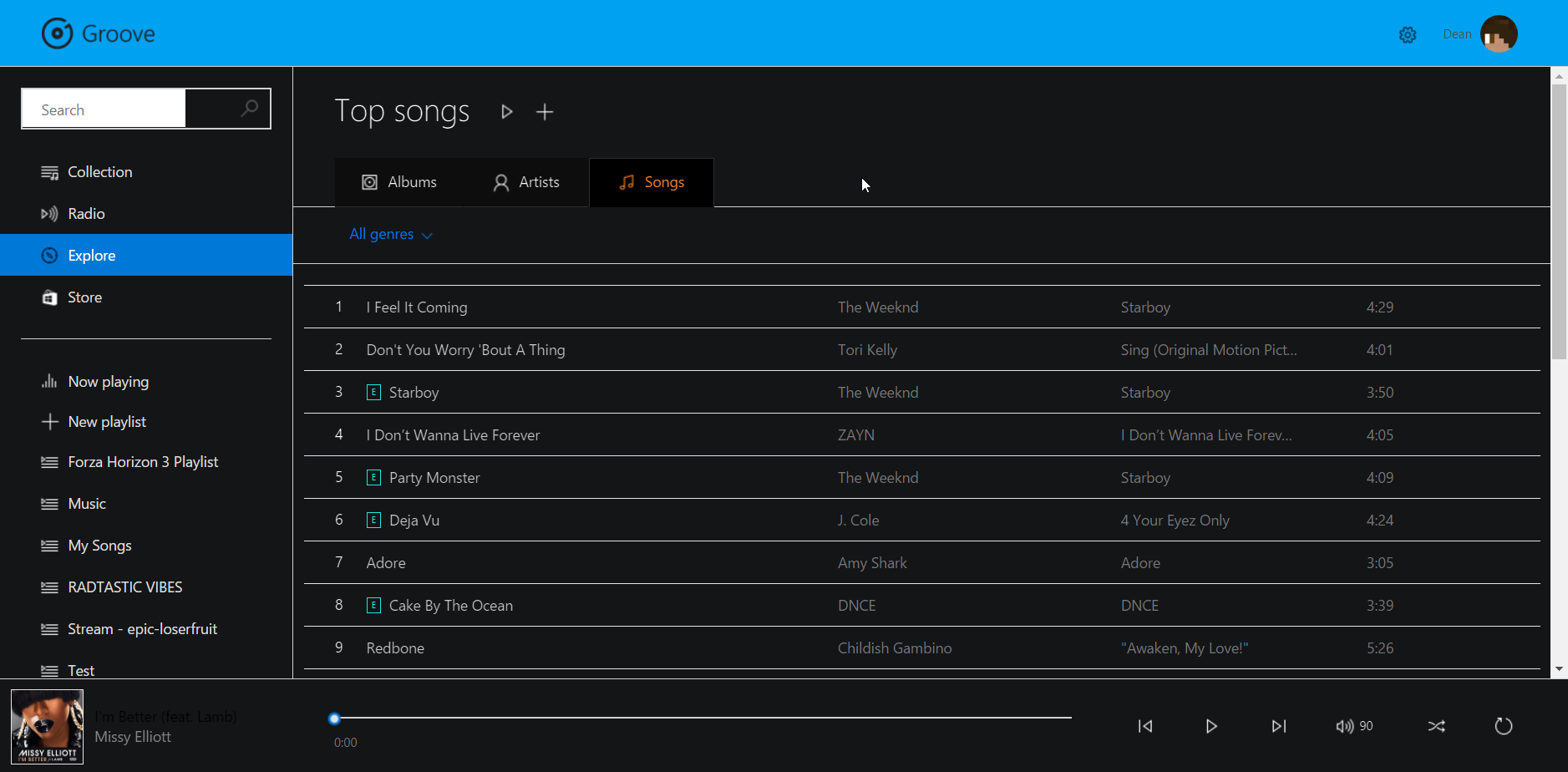 Groove Music Dark - 2017