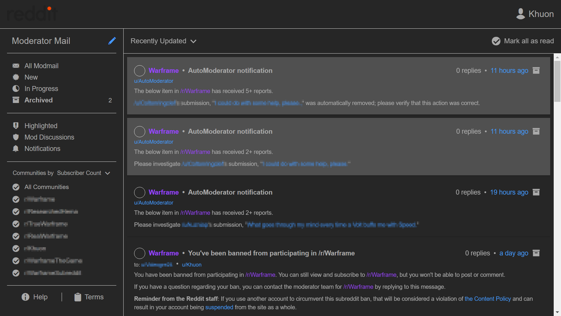Dark Modmail