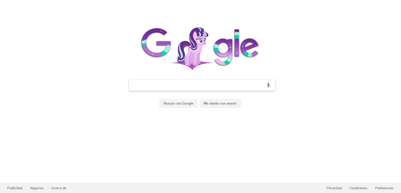 Starlight Glimmer Google 2017 Logo
