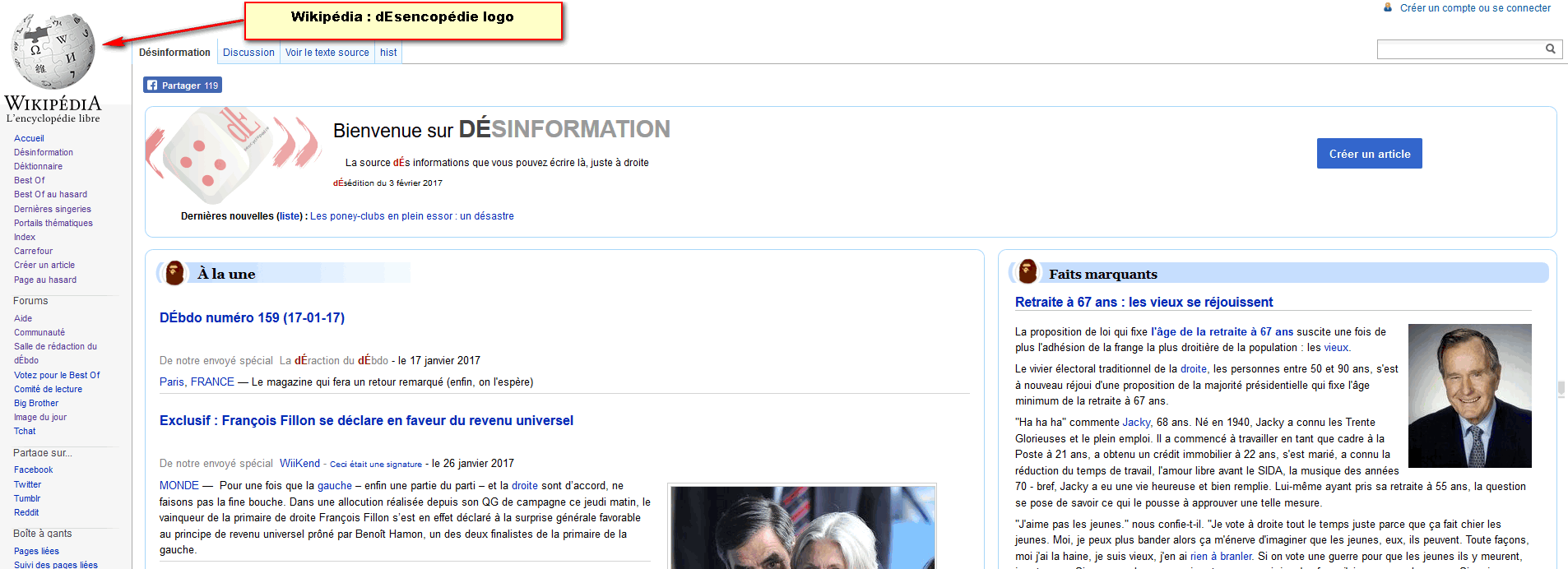Wikipedia vs. dÉsenclopédie... a funny thing v.1