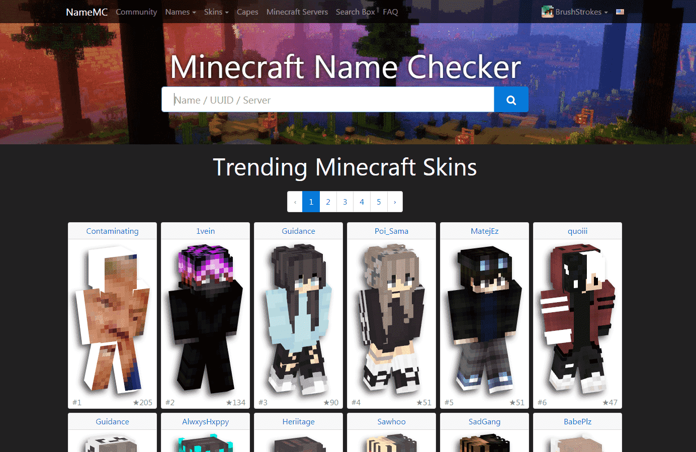 Dark NameMC