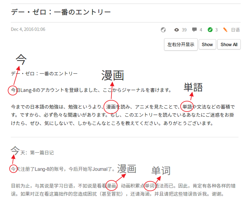 lang-8.com fix CJK ideographs display