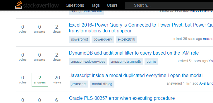 Stack Black Slim Header