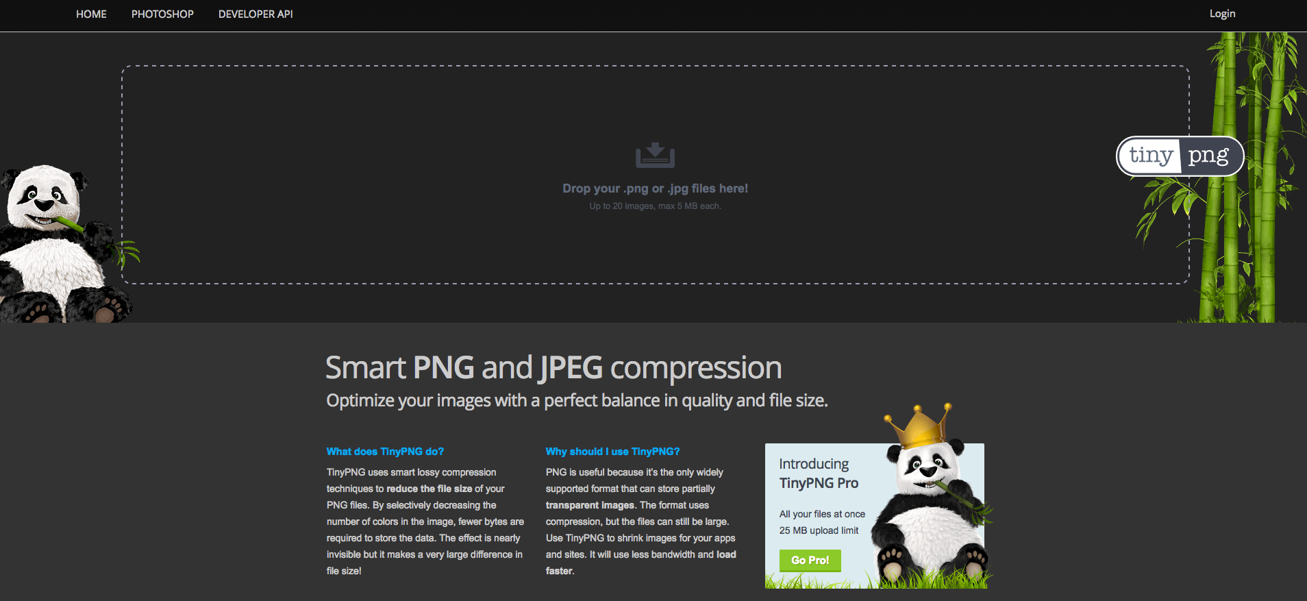 Tiny PNG Dark