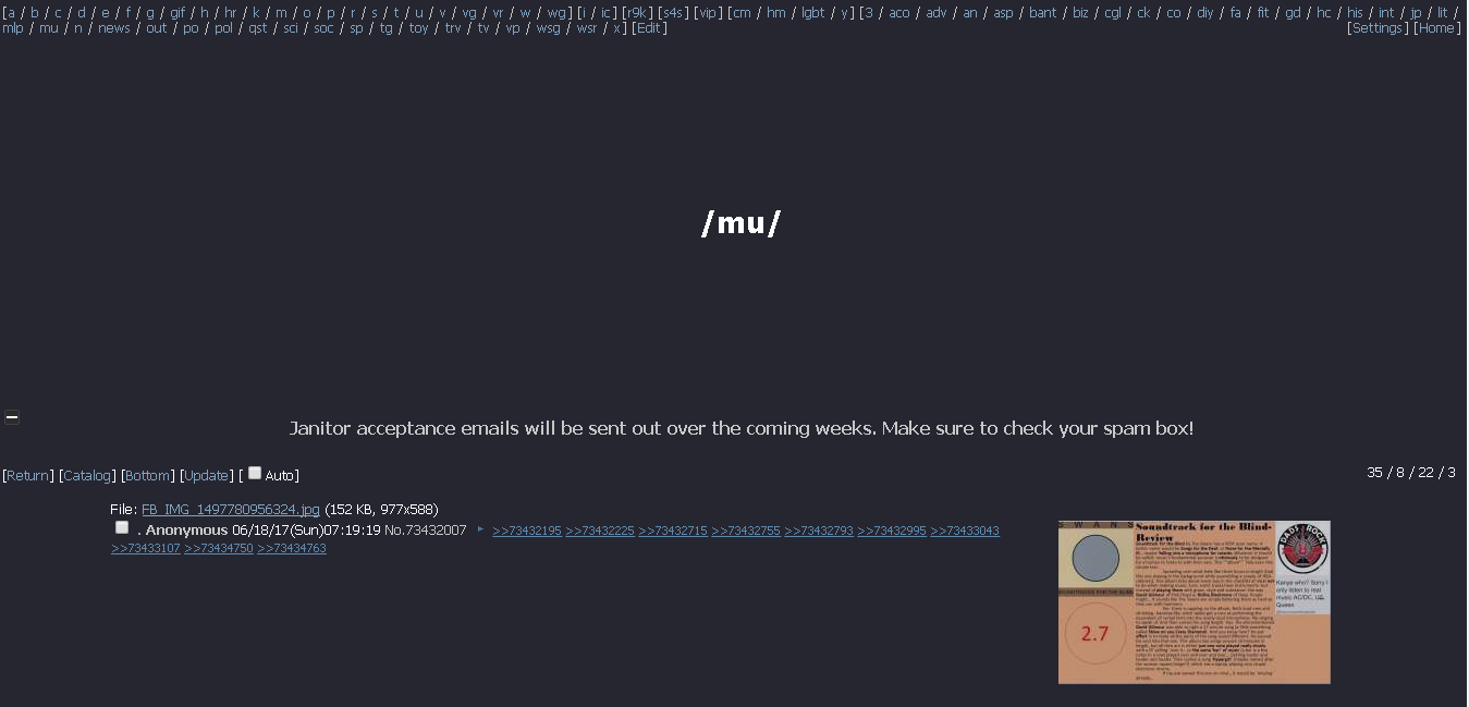 4chan - /mu/ clean (for Tomorrow Style)
