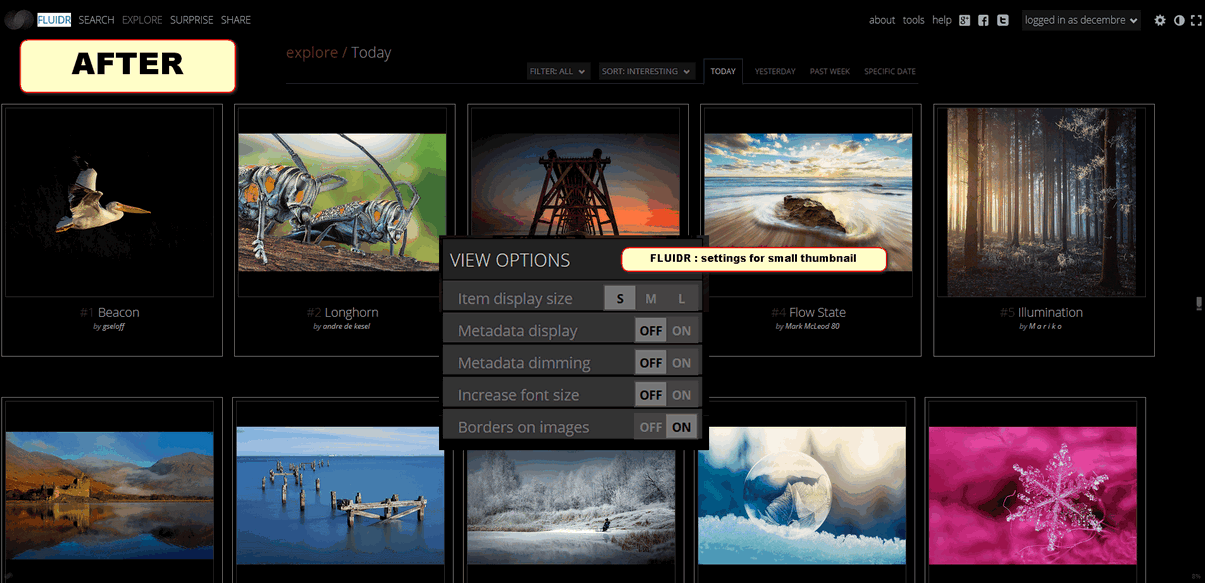 Flickr WideScreen (Viewer) - FLUIDR v.4