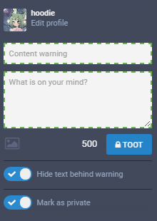Dotty Box (for mastodon instances)