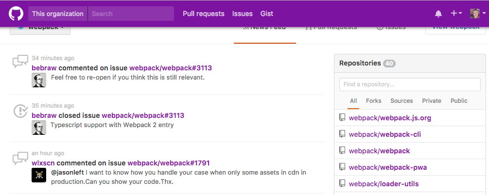 Github Material Fixed Header