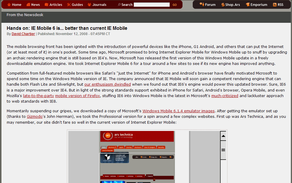 arstechnica - clean look