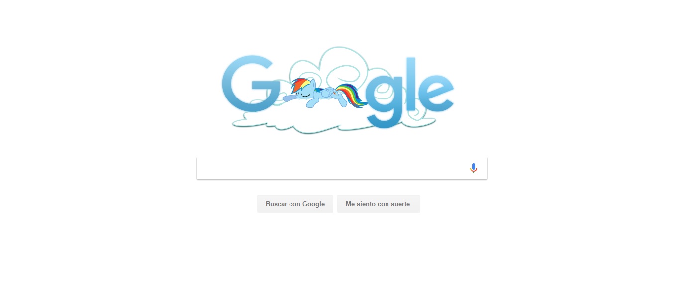 Rainbow Dash Google 2017 Logo