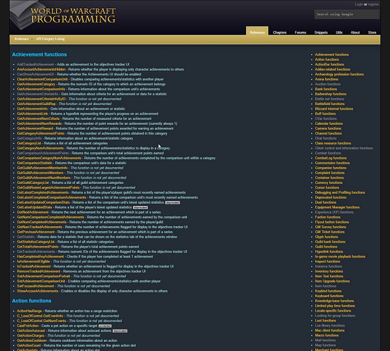 WoW Programming - Darkish