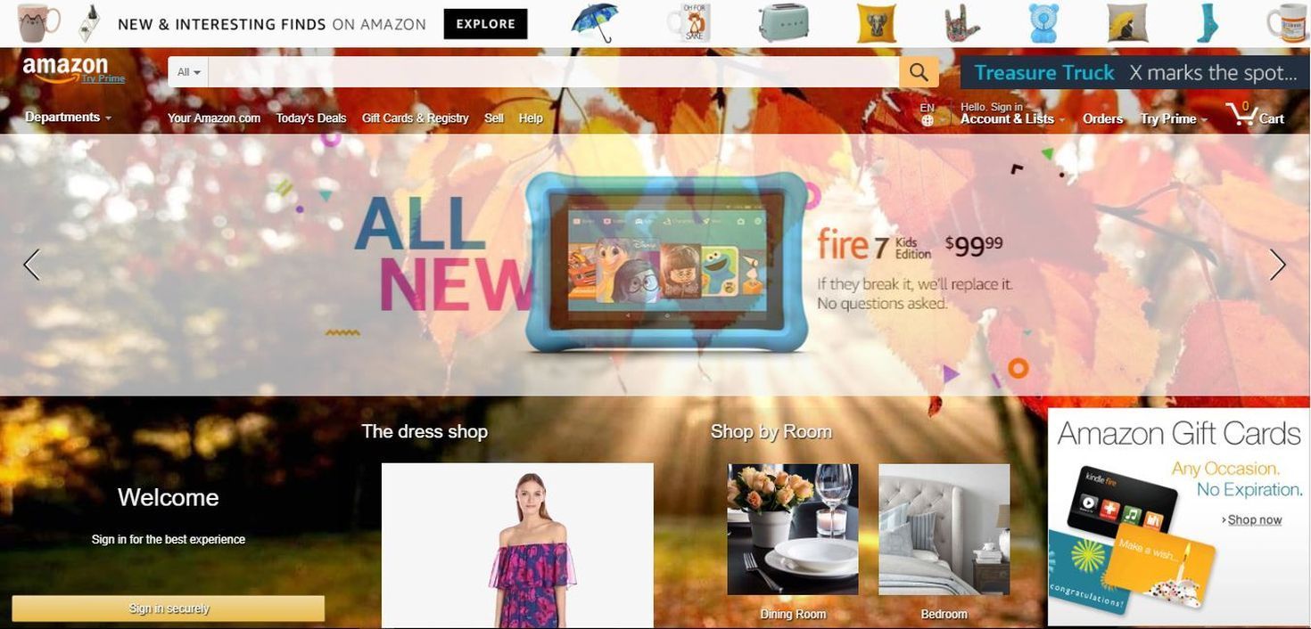Autumn Leaves Theme for Amazon.com