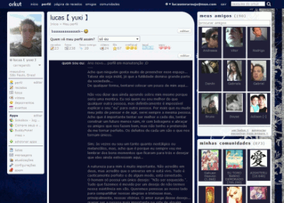 Bluekut (dark blue and white orkut skin)